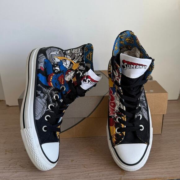 Converse All Star Dc Comics Superman Hi Top Sneakers - SZ Men 4- Women 6 main image 11